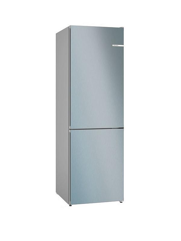 Bosch Series 4 KGN362LDFG 60/40, Frost-Free, 60cm Wide Fridge Freezer - Stainless Steel
